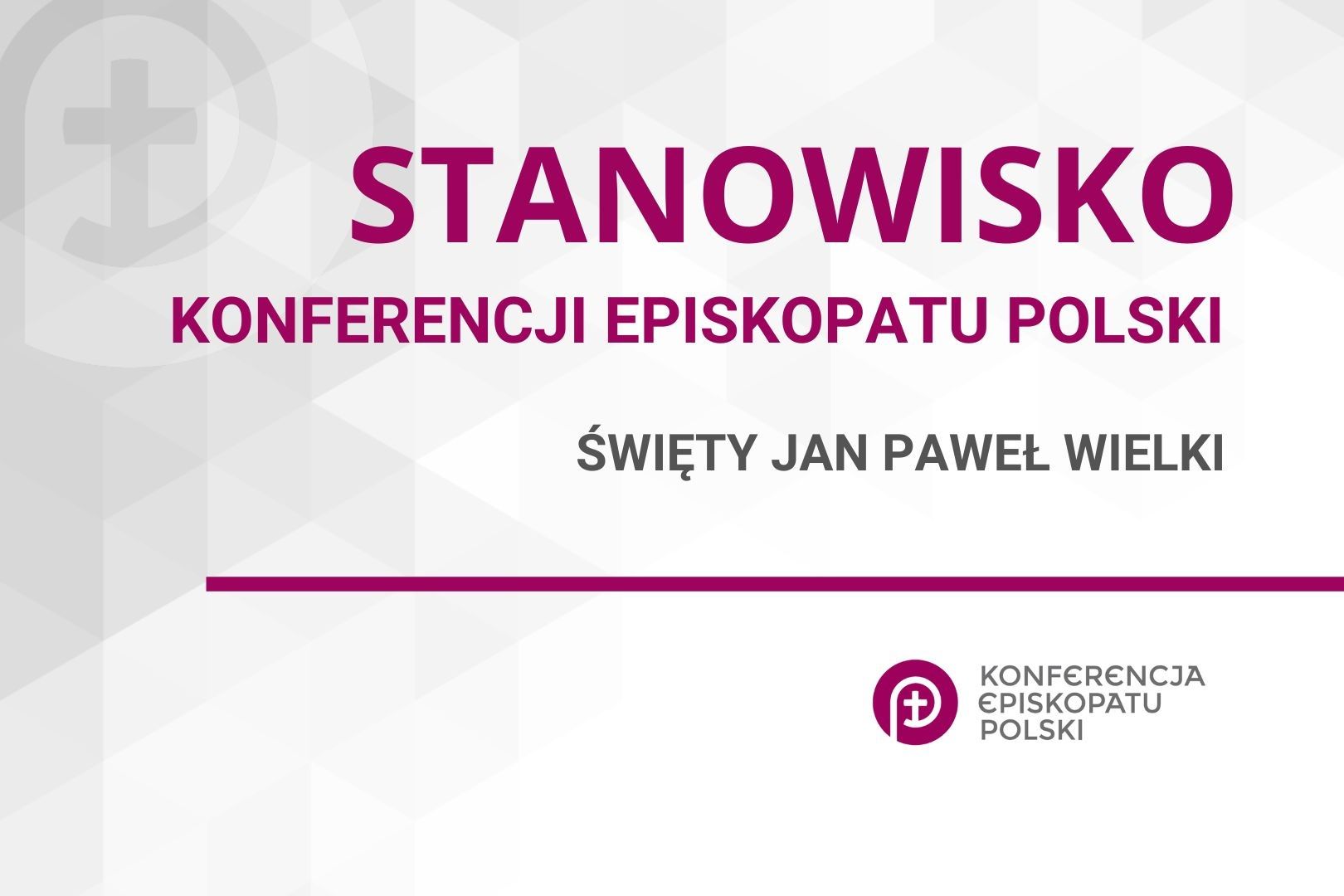 Stanowisko KEP: Apelujemy o uszanowanie pamięci jednego z najwybitniejszych naszych rodaków