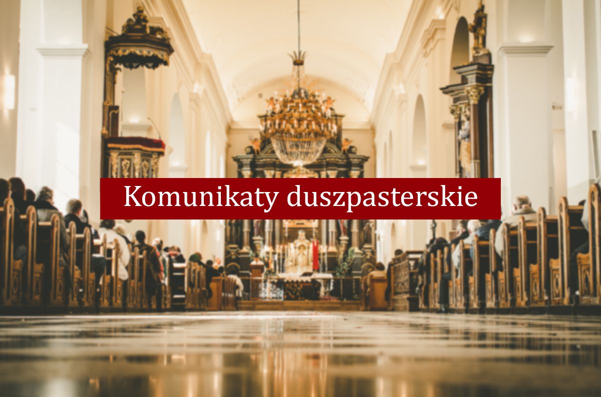Komunikaty duszpasterskie - 29 kwietnia 2022