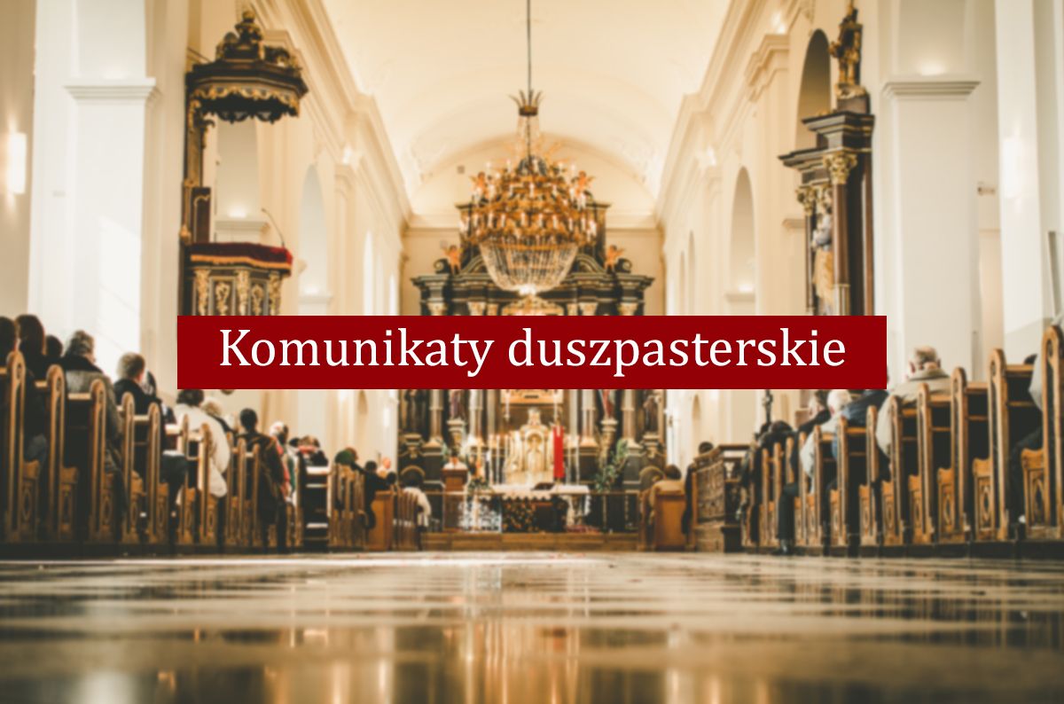 Komunikaty duszpasterskie - 1 października 2021