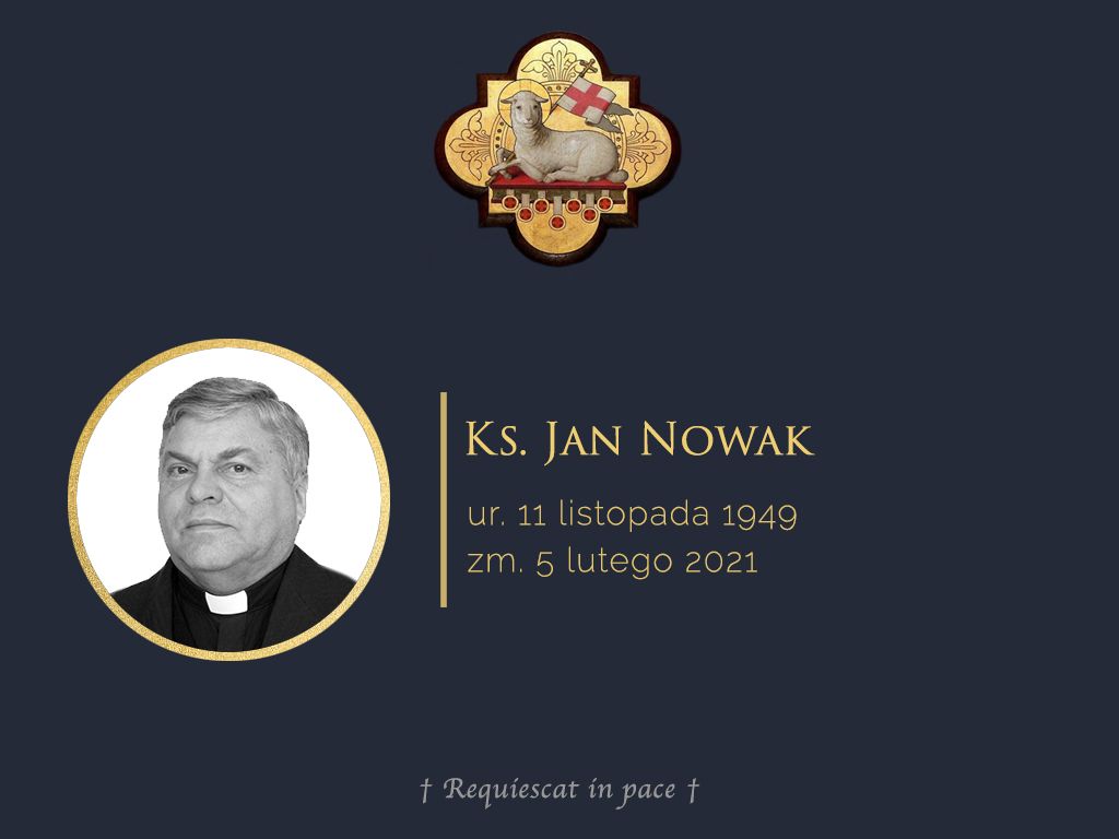 Zmarł ks. Jan Nowak [transmisja Mszy pogrzebowej]