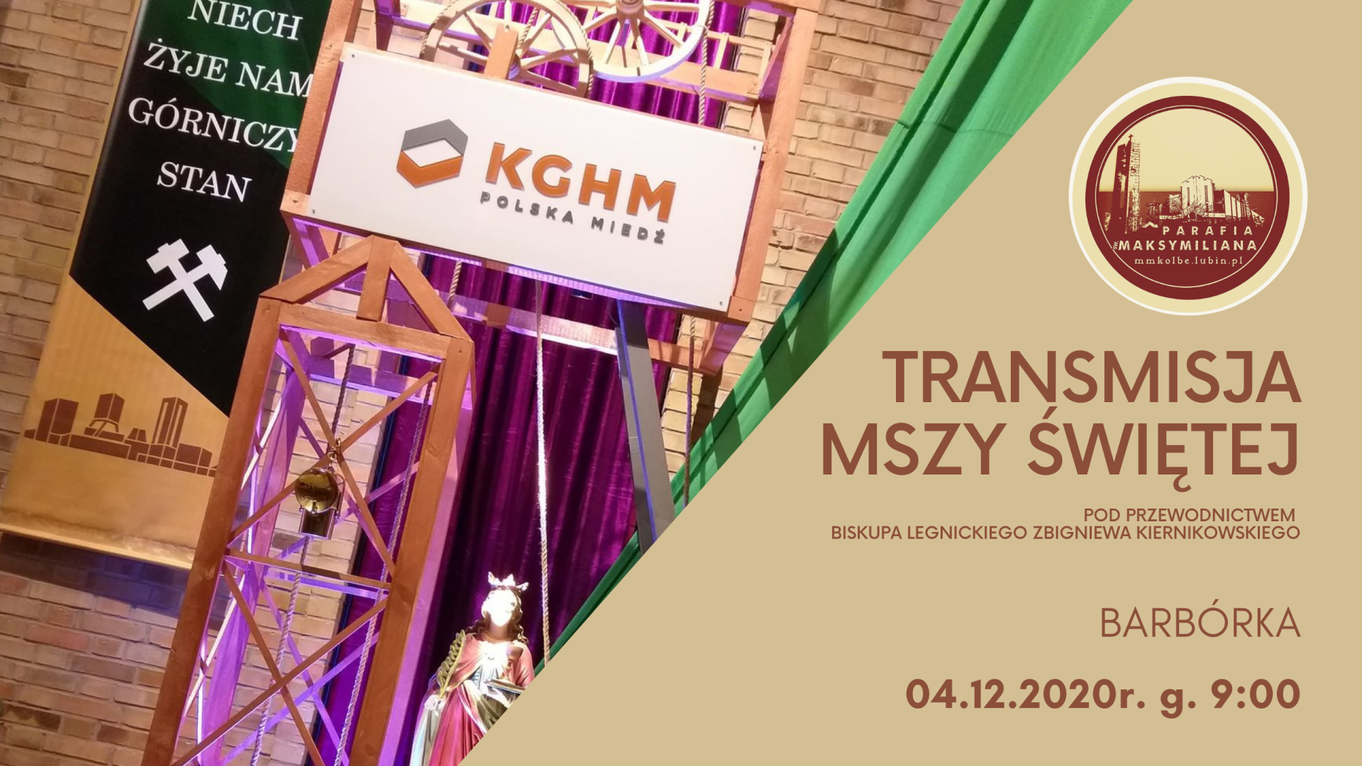 "Barbórka" - transmisja Mszy świętej [4 grudnia, godz. 9.00]