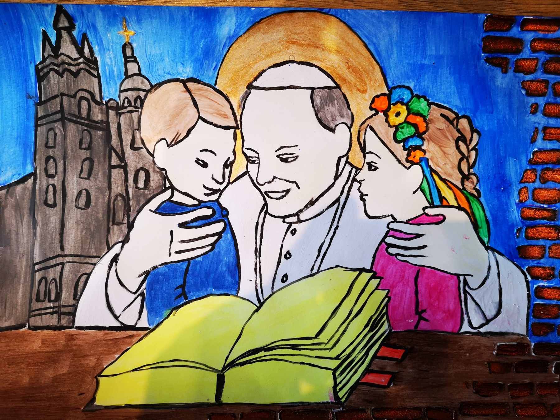 Dzieci ze SP w Męcince na 100 urodziny Papieża