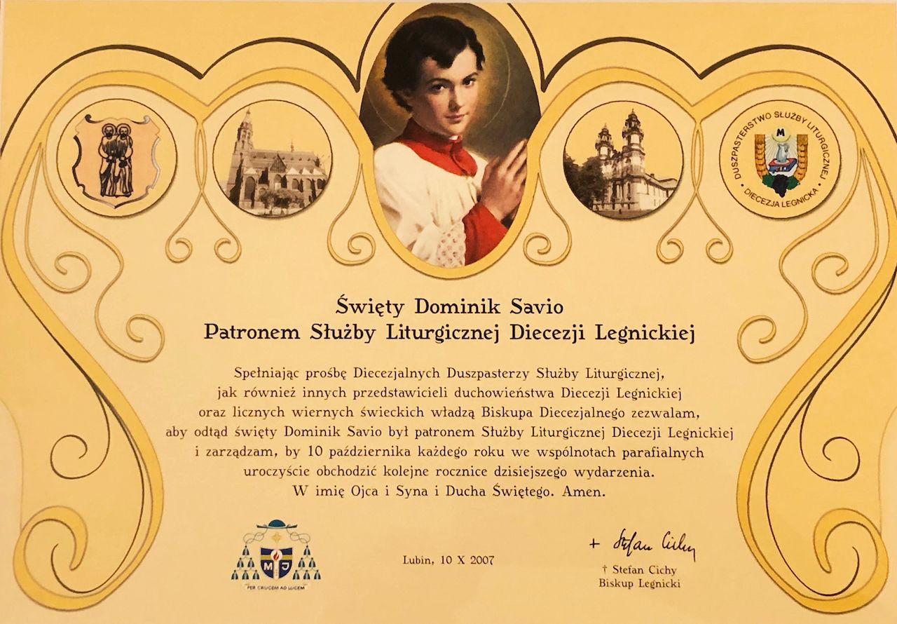 Materiały duszpasterskie - św. Dominik Savio