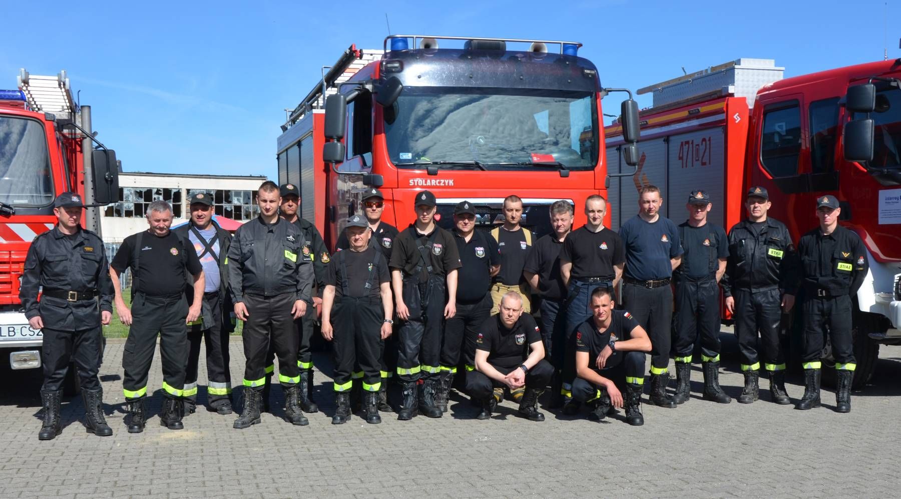 Manewry pożarnicze w olszyńskim kościele