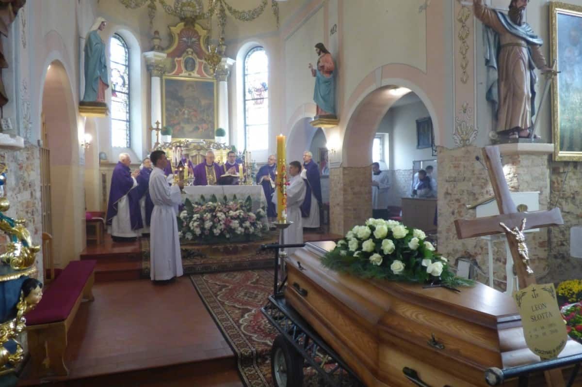 Uroczystości pogrzebowe p. Leona Słotty