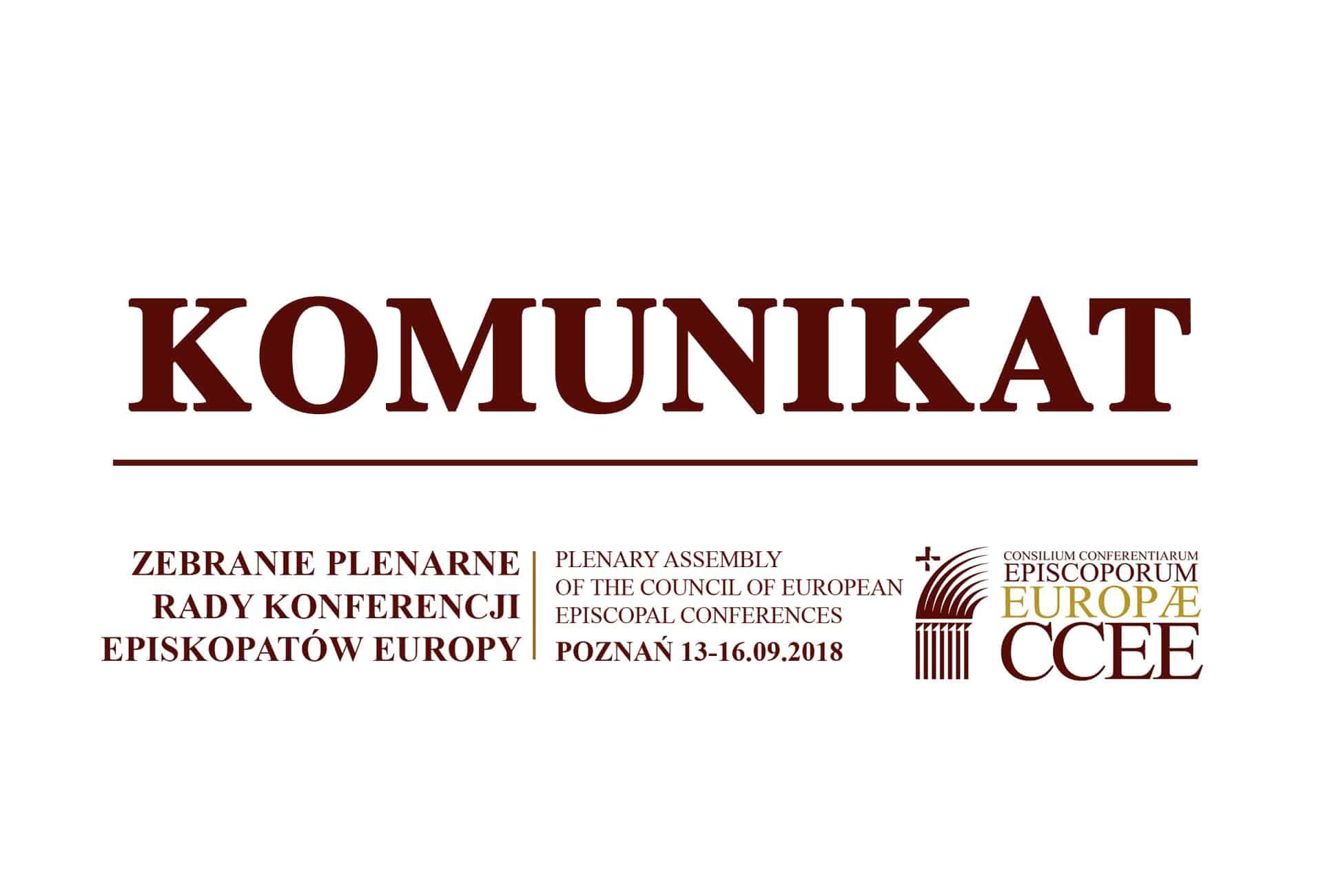 Komunikat Rady Konferencji Episkopatów Europy