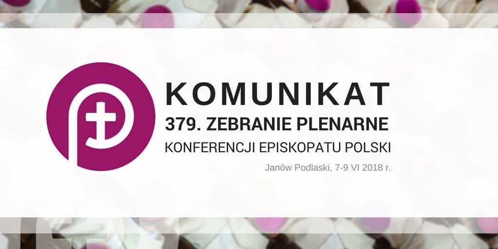 Komunikat z 379. Zebrania Plenarnego KEP