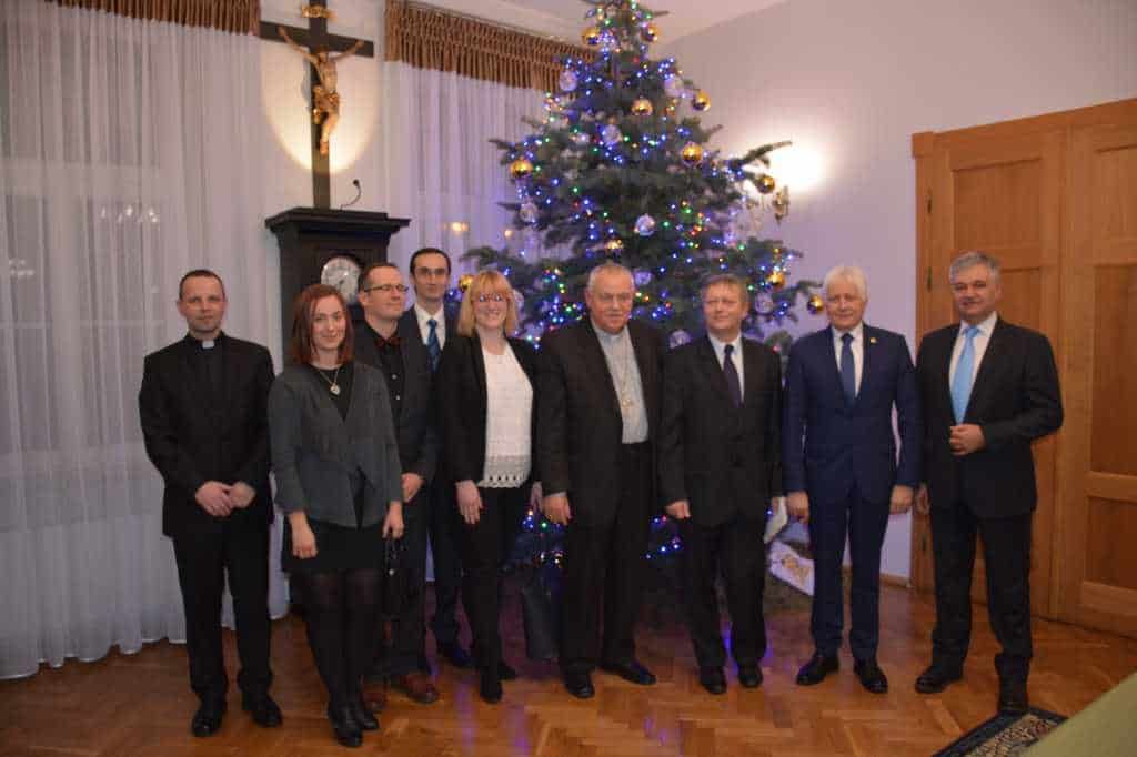Wizyta naukowców u Biskupa Legnickiego
