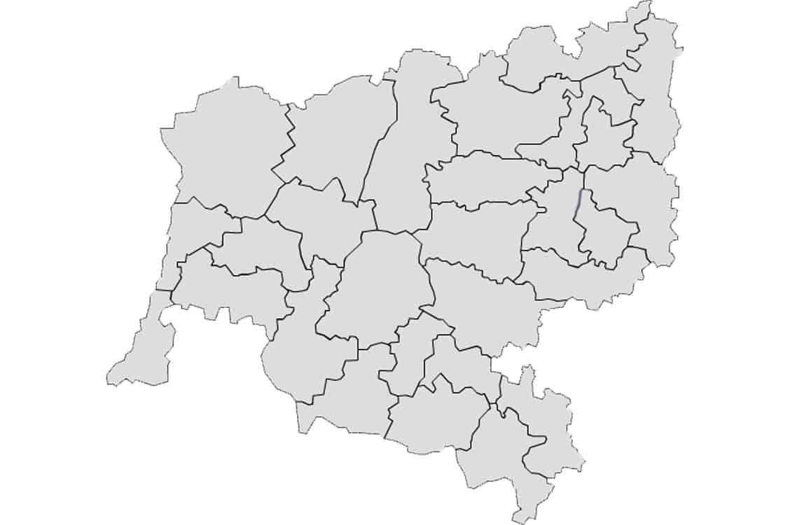 Podział dekanatów diecezji