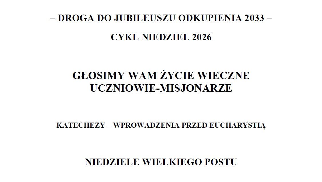 Droga... - propozycja cyklu katechez