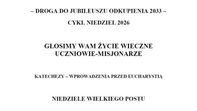 Droga... - propozycja cyklu katechez